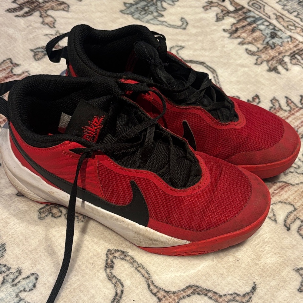 Nike Kids Red and Black Athletic Sneakers